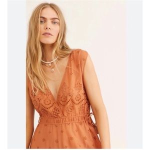 Free People Eyelet Jumpsuit\ Romper